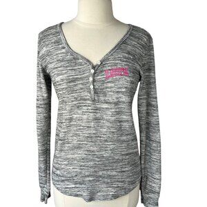 Bobbie Brooks Womens Sleep Top Thermal Gray Size Large